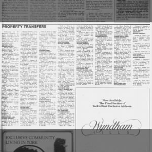 Property transfer: Charles W Sheckenbaugh to Kathe McCoy, on N. Sherman, York, PA. $89,900